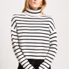 PATRICK ASSARAF Striped Turtleneck | Women Knitwear