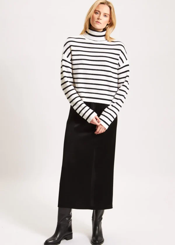 PATRICK ASSARAF Striped Turtleneck | Women Knitwear