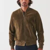 PATRICK ASSARAF Suede Zip Bomber | Men Outerwear