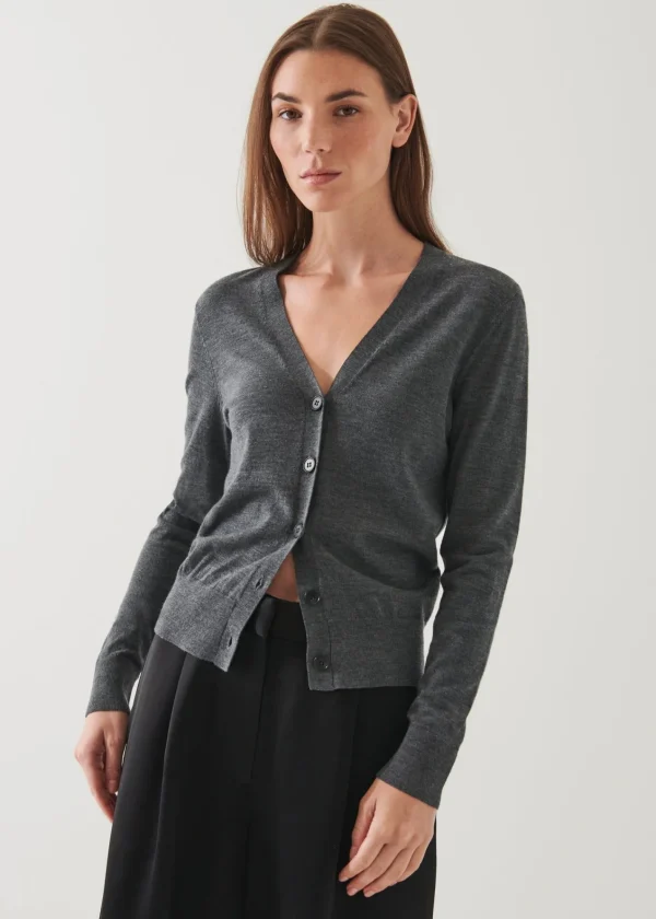 PATRICK ASSARAF Superfine Merino Cardigan | Women Knitwear