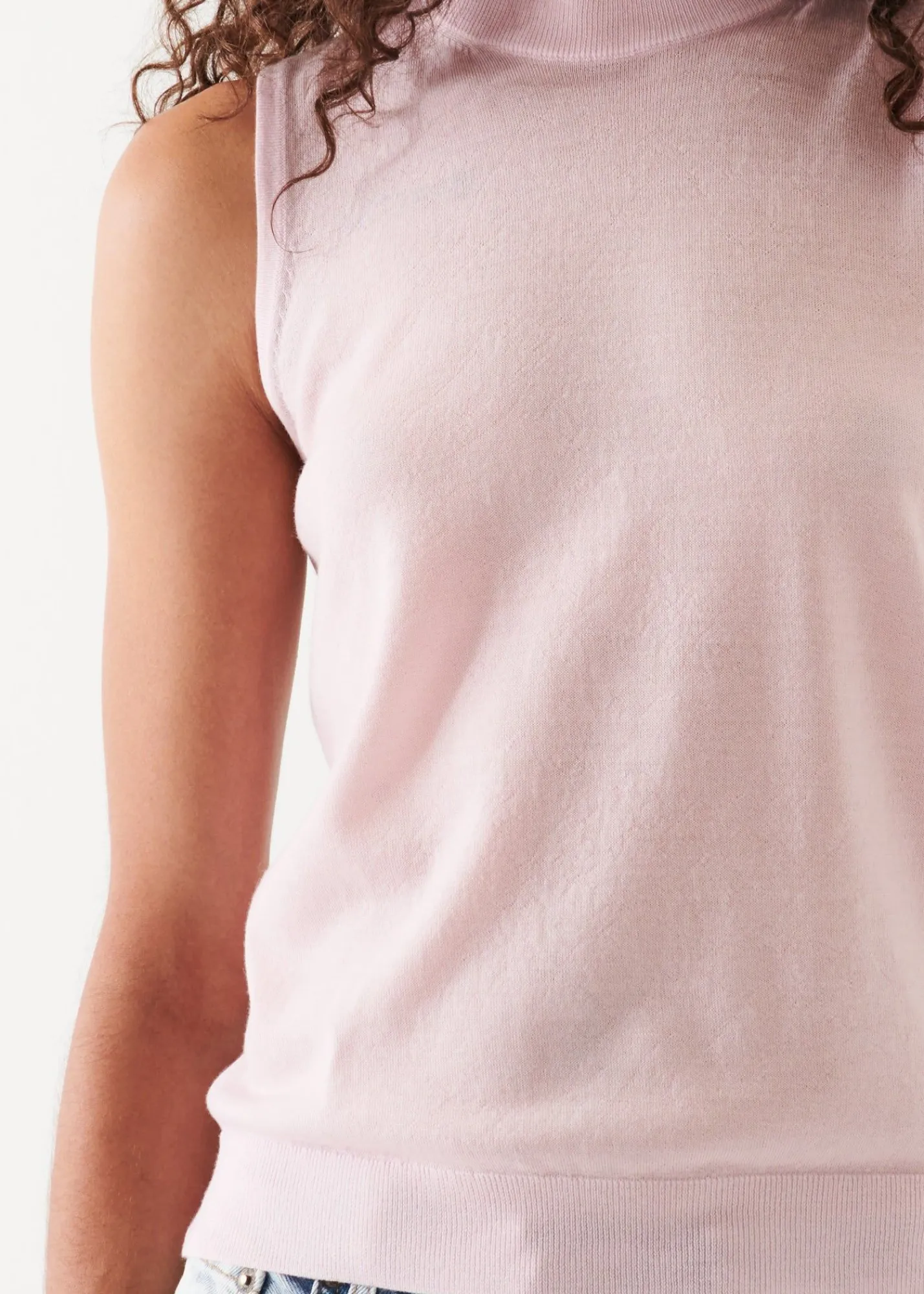superfine_merino_crew_tan_5.webp PATRICK ASSARAF Superfine Merino Crew Tank | Women Knitwear