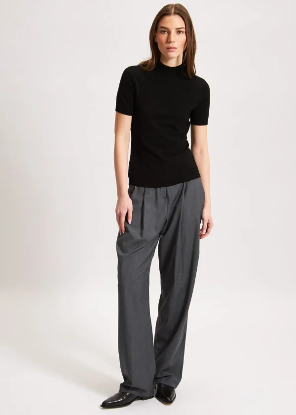 PATRICK ASSARAF Superfine Merino Mock Neck | Women Knitwear