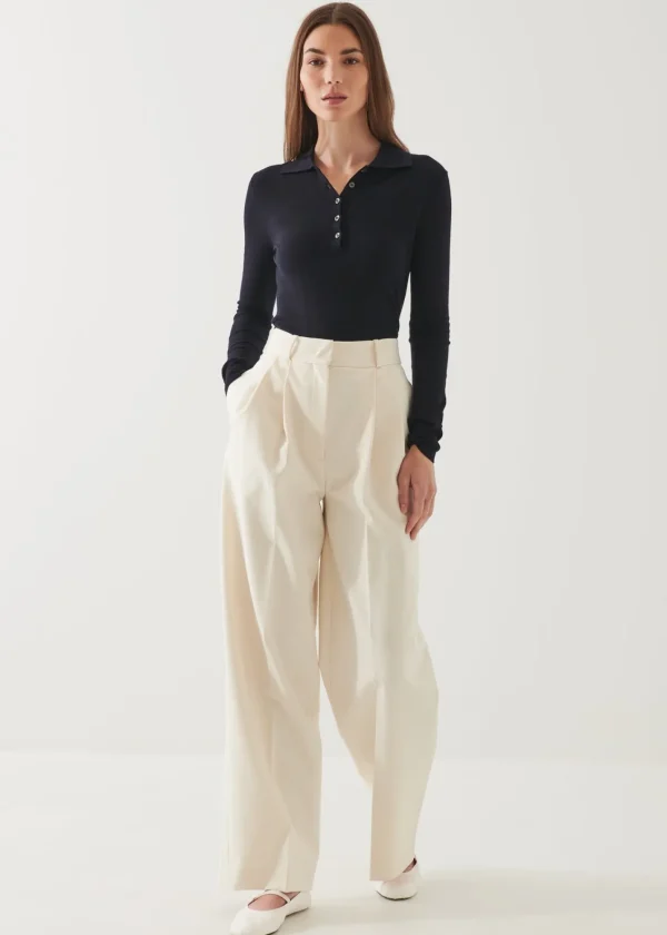 PATRICK ASSARAF Superfine Merino Polo | Women Polos