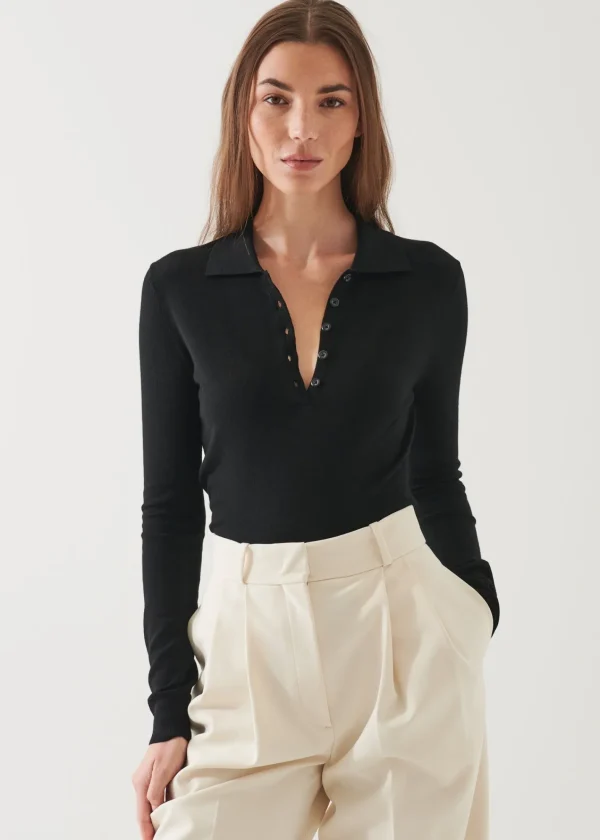 PATRICK ASSARAF Superfine Merino Polo | Women Polos