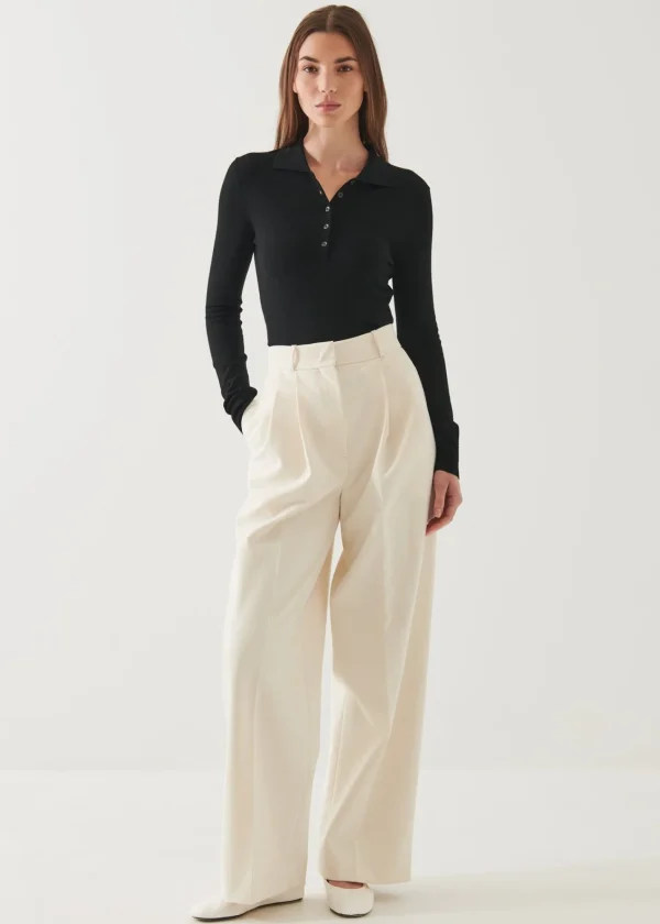 PATRICK ASSARAF Superfine Merino Polo | Women Polos