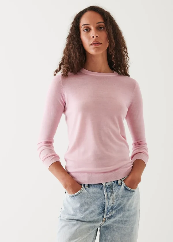 PATRICK ASSARAF Superfine Merino Sunfade Crewneck | Women Knitwear