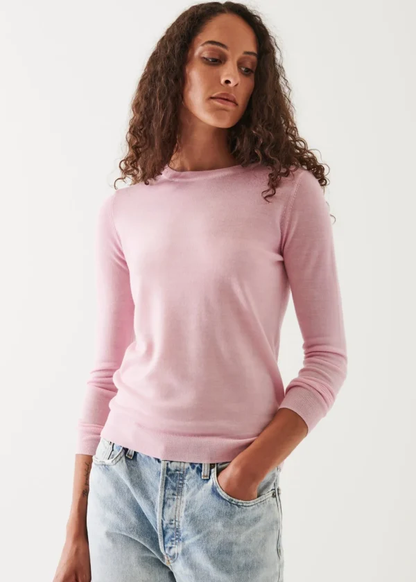 PATRICK ASSARAF Superfine Merino Sunfade Crewneck | Women Knitwear
