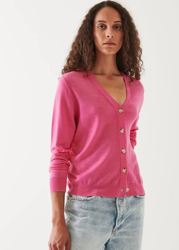 PATRICK ASSARAF Superfine Merino Sunfade Relaxed Cardigan | Women Knitwear