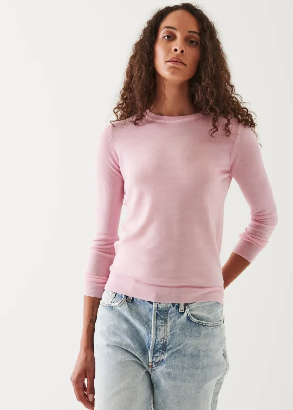 PATRICK ASSARAF Superfine Merino Sunfade Crewneck | Women Knitwear