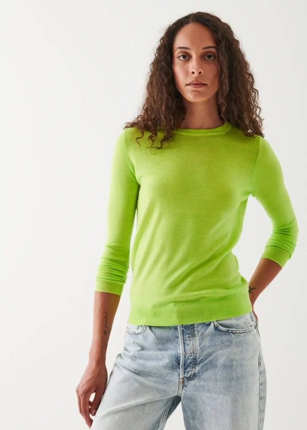 PATRICK ASSARAF Superfine Merino Sunfade Crewneck | Women Knitwear