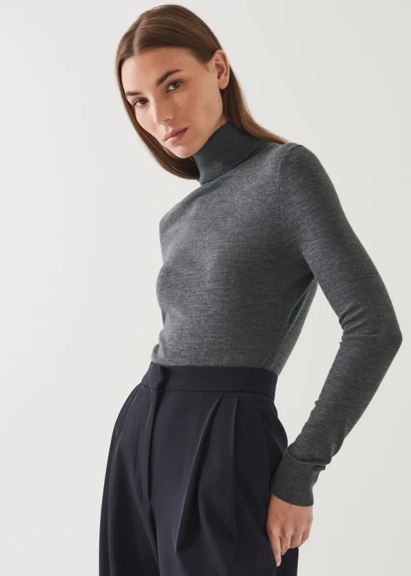PATRICK ASSARAF Superfine Merino Turtleneck | Women Knitwear
