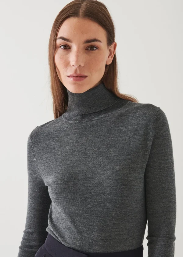 PATRICK ASSARAF Superfine Merino Turtleneck | Women Knitwear