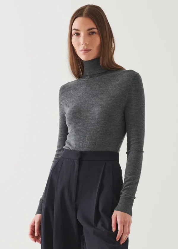 PATRICK ASSARAF Superfine Merino Turtleneck | Women Knitwear