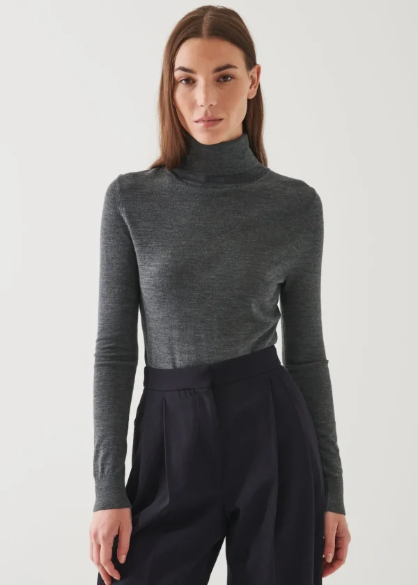 PATRICK ASSARAF Superfine Merino Turtleneck | Women Knitwear