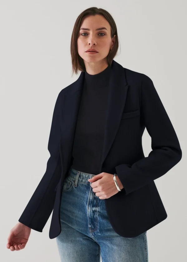 PATRICK ASSARAF Wool Cashmere Blazer | Women Blazers