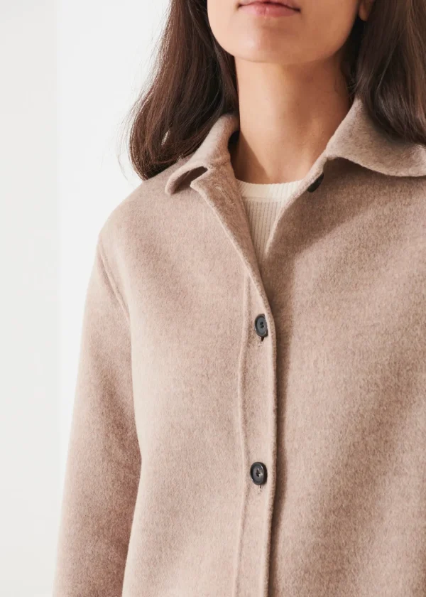 PATRICK ASSARAF Wool Cashmere Shirt Jacket | Women Outerwear