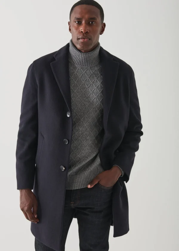 PATRICK ASSARAF Wool Overcoat | Men Outerwear