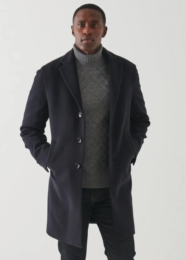PATRICK ASSARAF Wool Overcoat | Men Outerwear